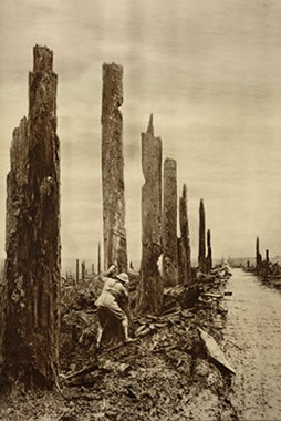 Gateway to a battlefield in France