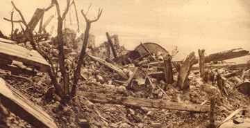 The ruins of a Belgian fort