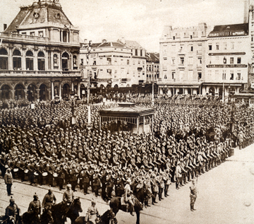 German troops parading