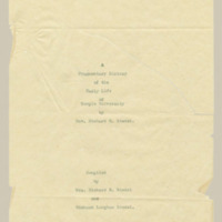 a long, yellowed, typewritten page from the Richard R. Riedel Typescript