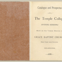 two printed beige pages, side by side, from the Temple College Course Catalog
