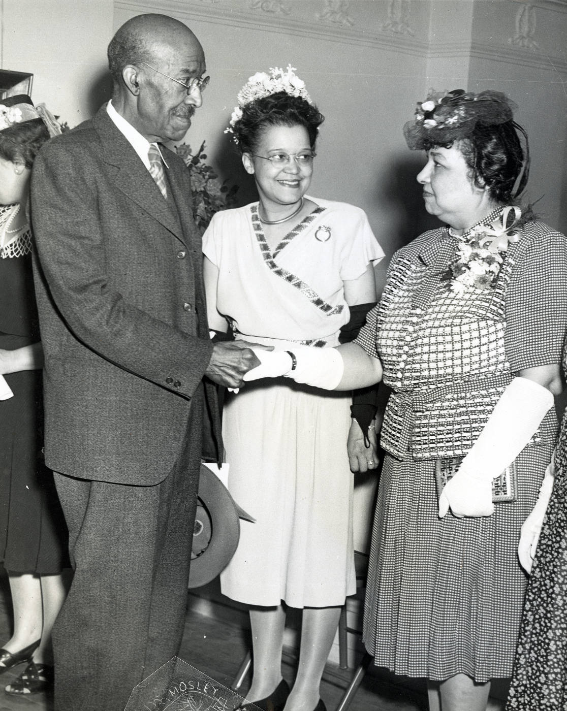 Laura Wheeler Waring with Dr. Nathan F. Mossell and Sadie T.M. Alexander